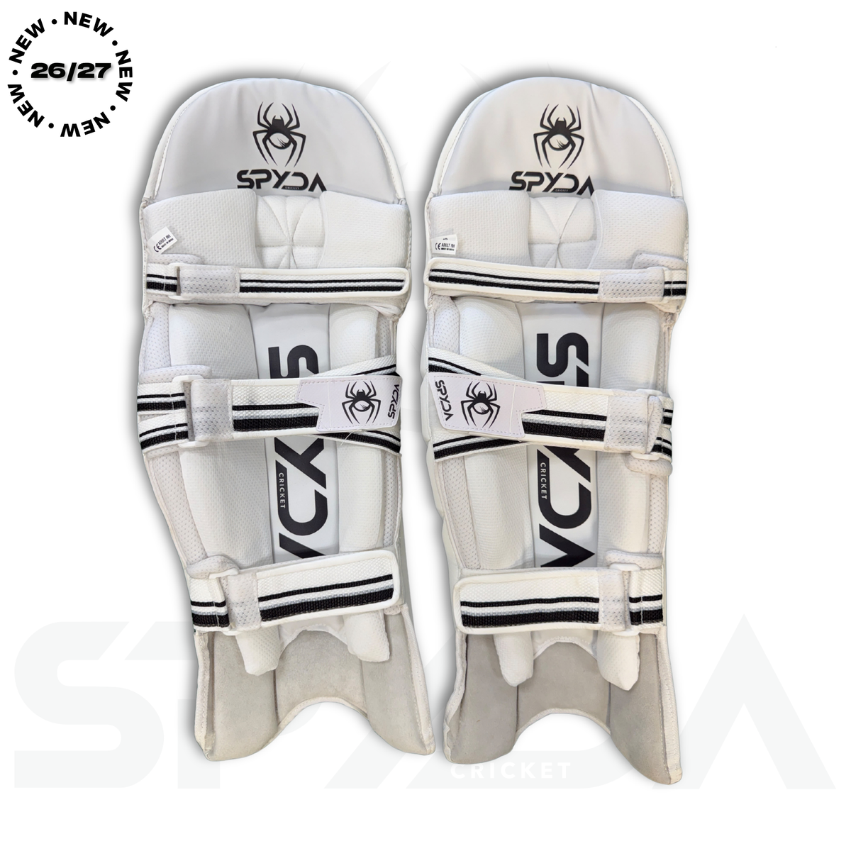 SPYDA Black Players Edition Cricket Batting Pads - Adult - 26/27
