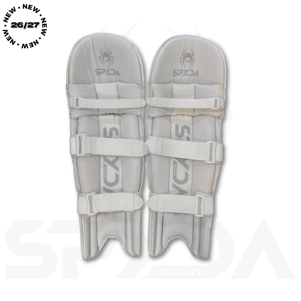 SPYDA-LITE Silver Edition Cricket Batting Pads - Adult - Ambi - 26/27