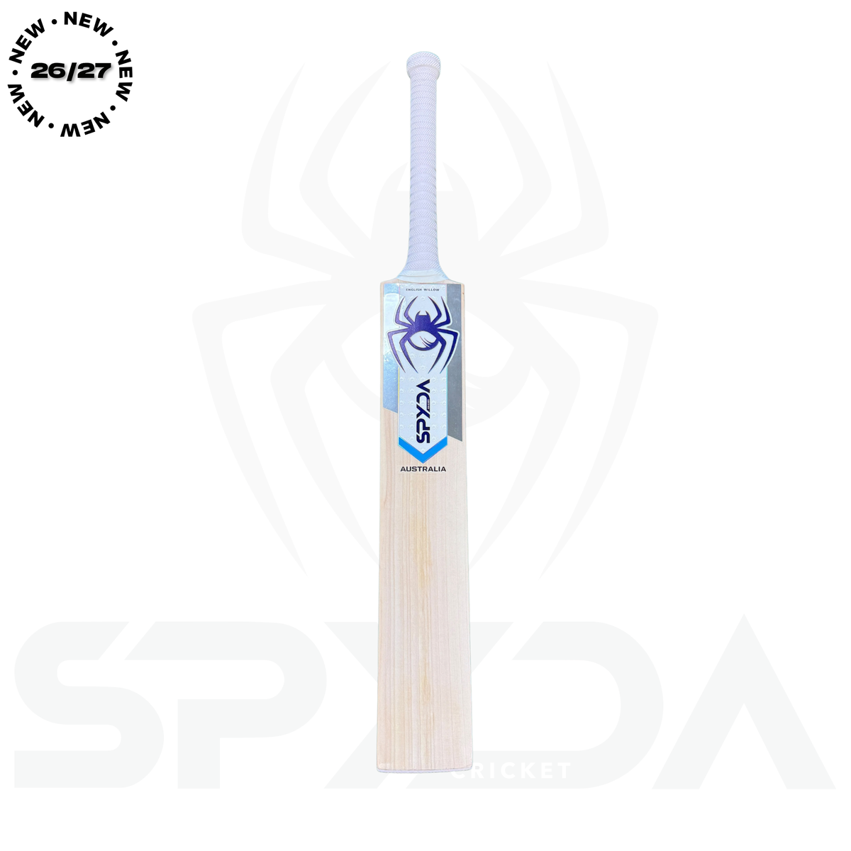 SPYDA Blue Edition English Willow Cricket Bat – SH - 26/27