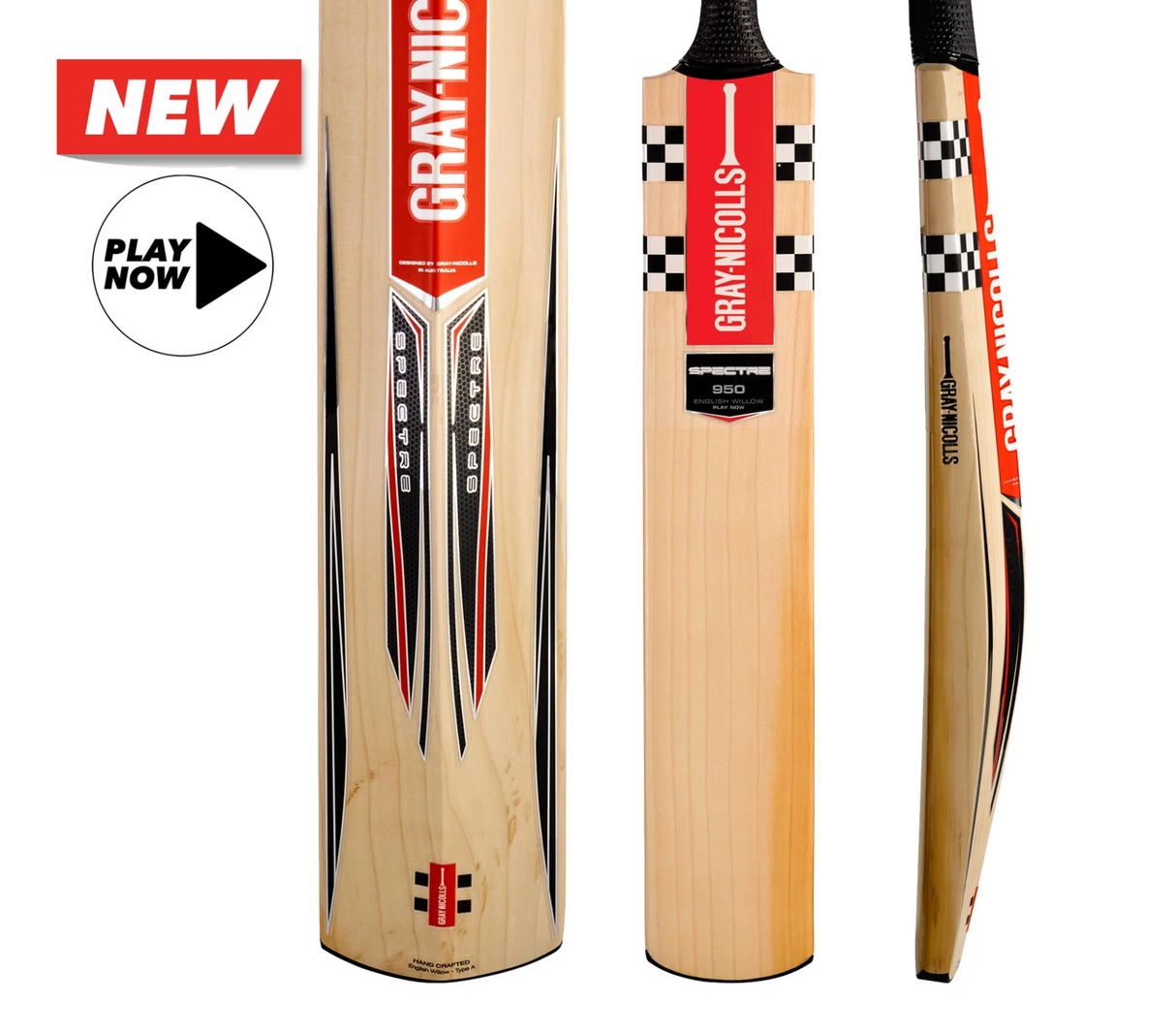 Gray Nicolls Spectre 950 (Play Now) EW Cricket Bat - 25/26