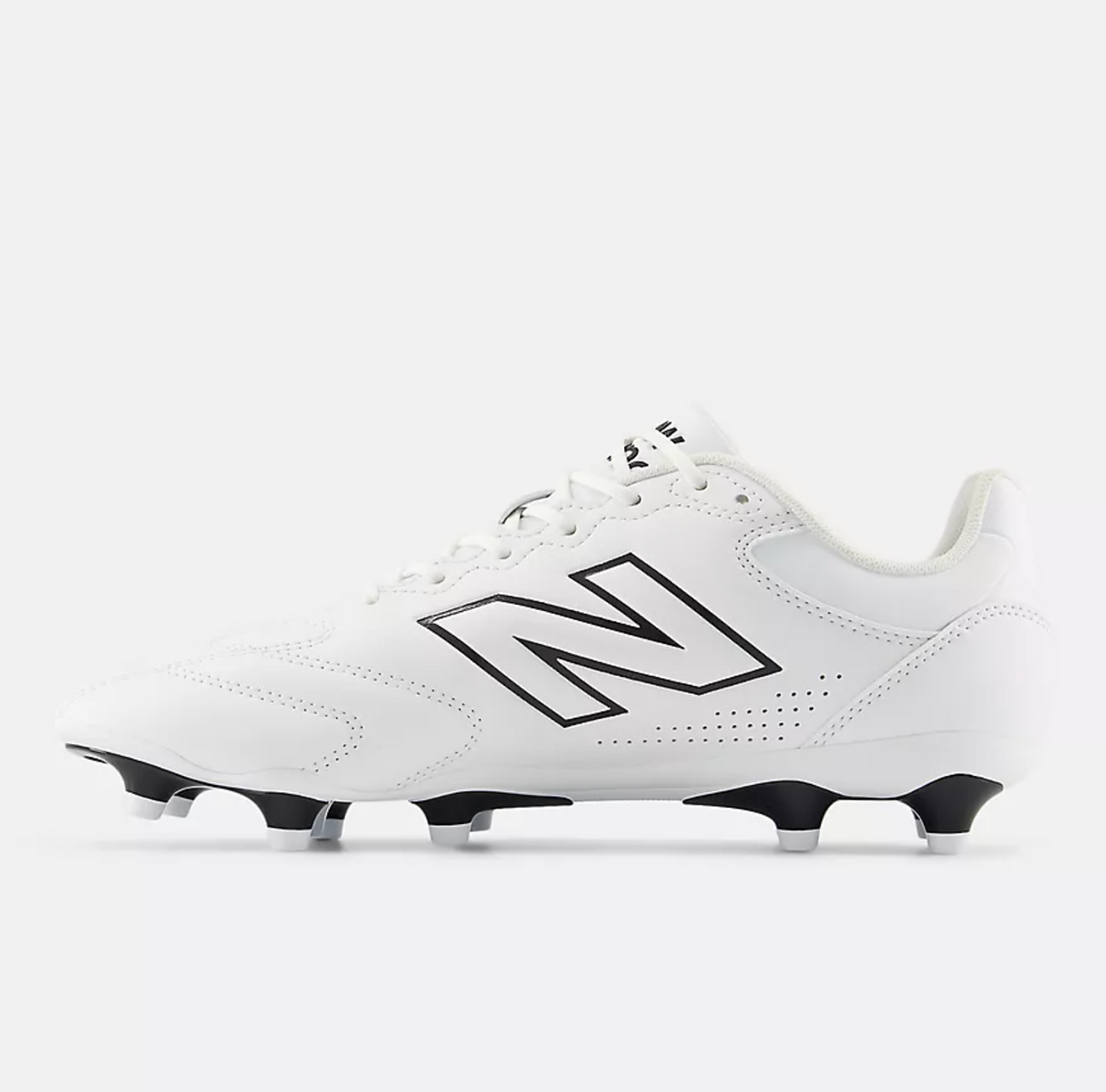 New Balance 442 Team FG V3 Men’s Football Shoes – White with Black (2E Wide Fit)