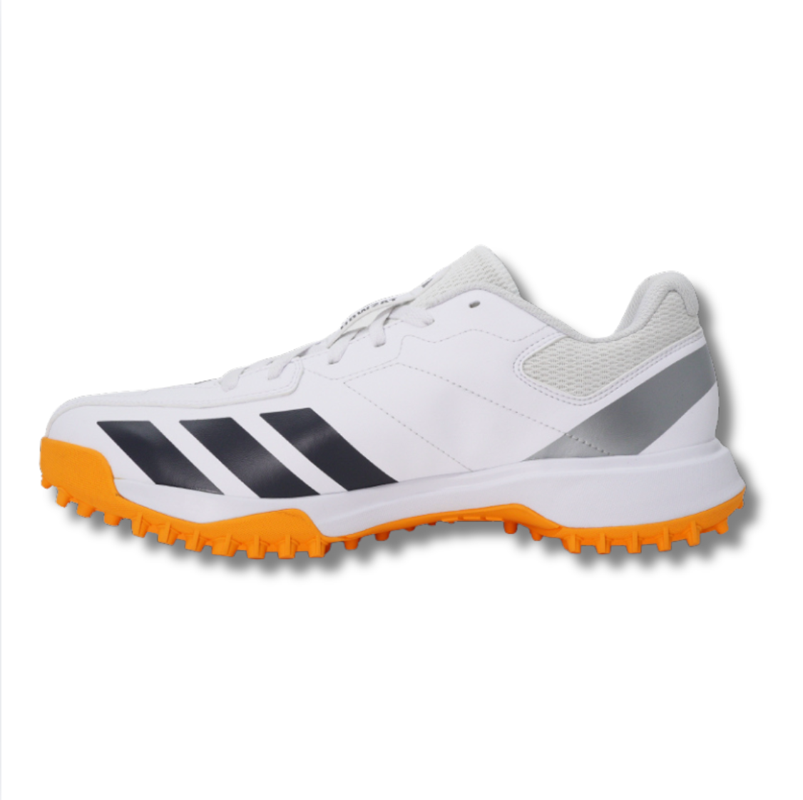Adidas Howzat Rubber Cricket Shoes – Cloud White / Aurora Onix / Lucid Tangerine - 26/27