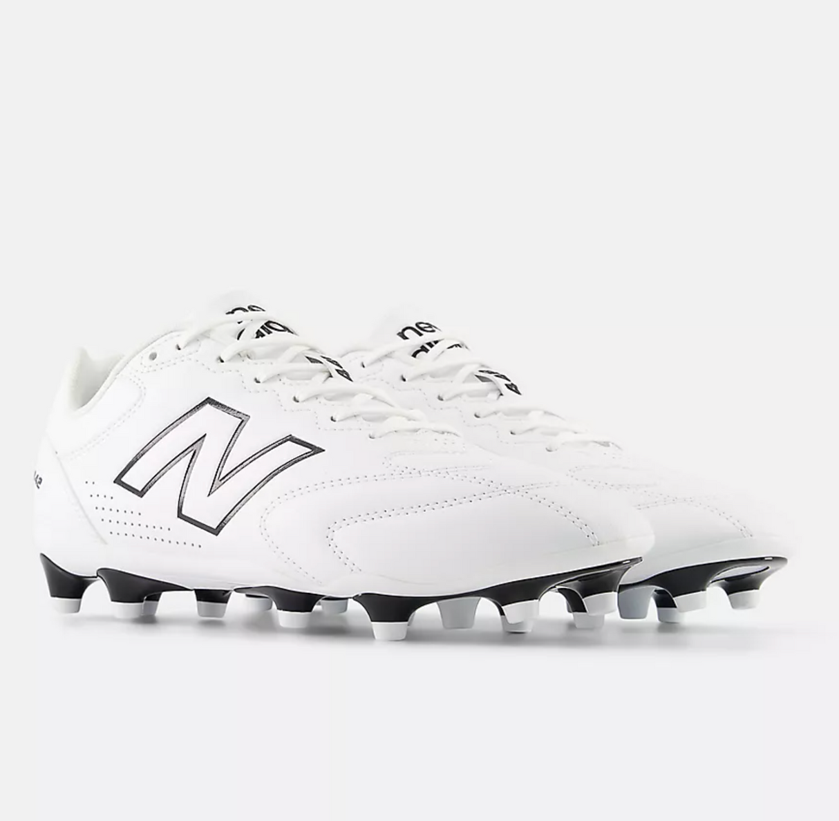 New Balance 442 Team FG V3 Men’s Football Shoes – White with Black (2E Wide Fit)