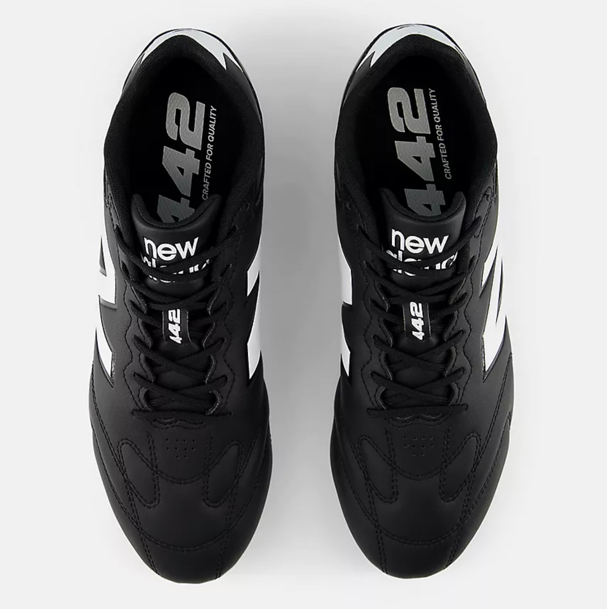 New Balance 442 Team FG V3 Men’s Football Shoes - Black with white - D Width