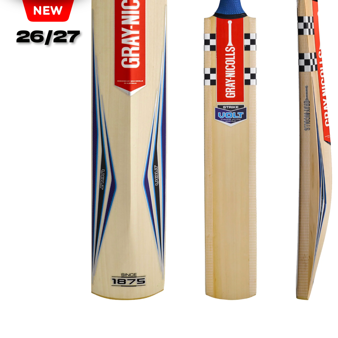 Gray Nicolls Volt Strike Kashmir Willow Cricket Bat – Junior - 26/27