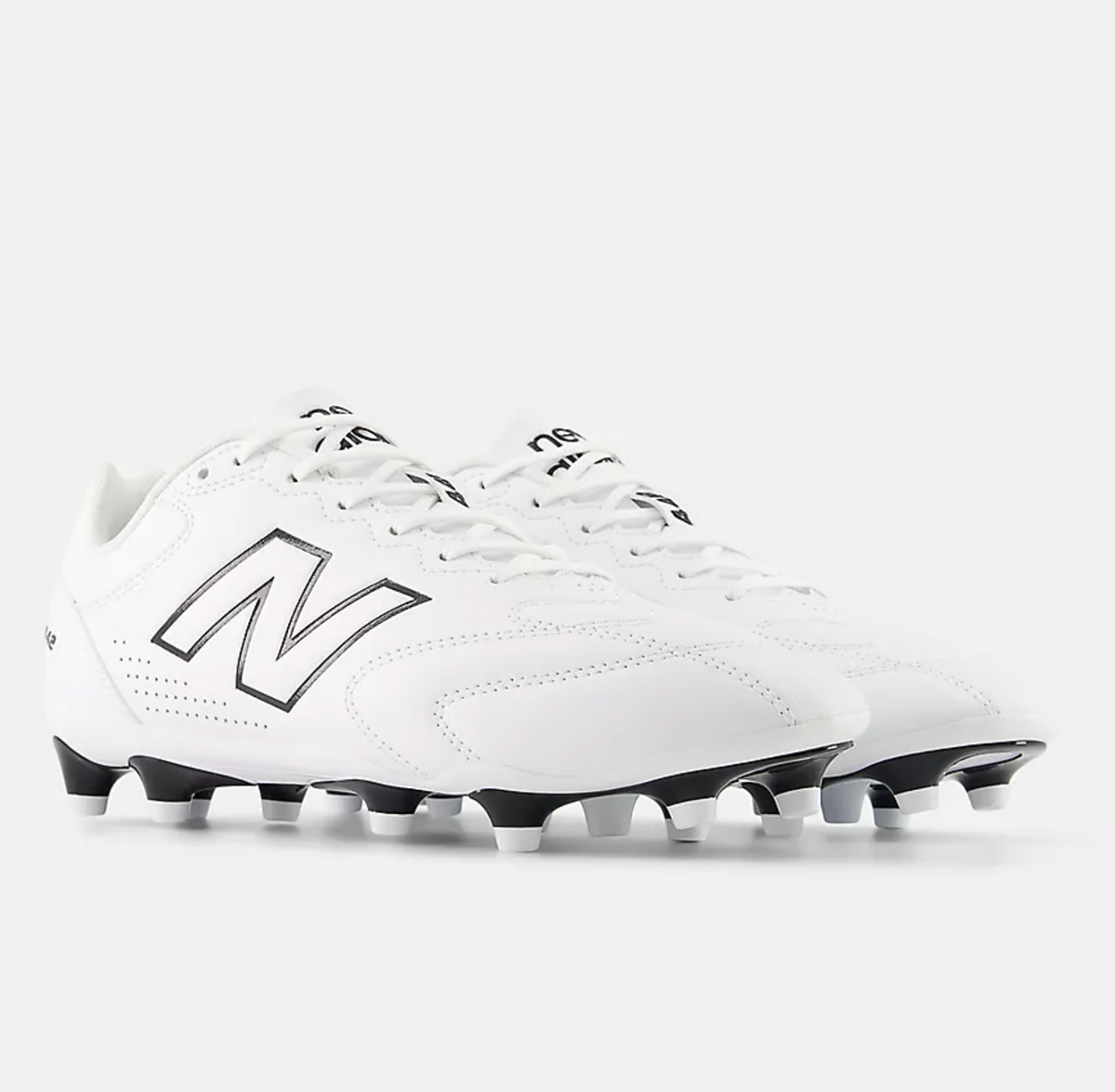 New Balance 442 Team FG V3 Men’s Football Shoes – White with Black (2E Wide Fit)