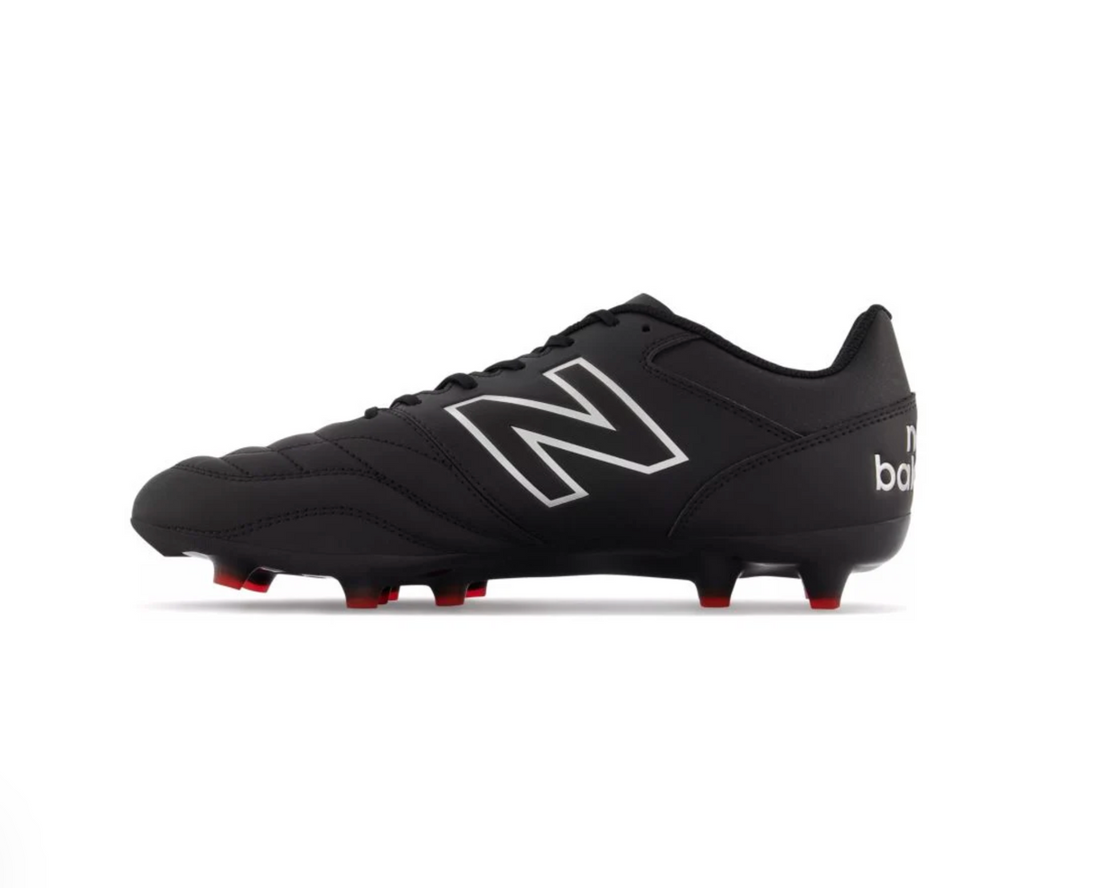 New Balance 442 Team FG V2 Men's Football Shoes - Black/Silver