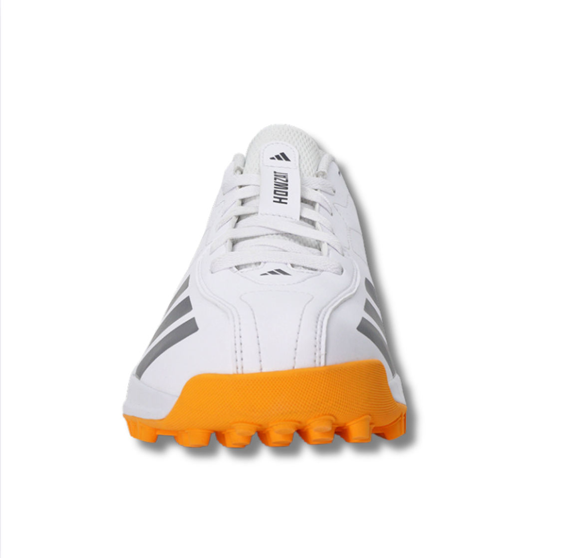 Adidas Howzat Rubber Cricket Shoes – Cloud White / Aurora Onix / Lucid Tangerine - 26/27