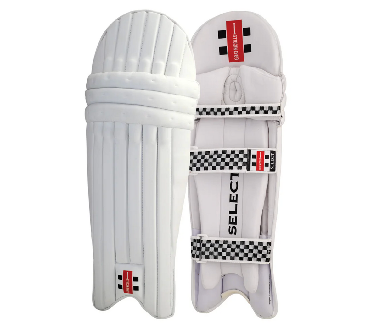 Gray Nicolls Select Cricket Batting Leg Guards - White - 26/27
