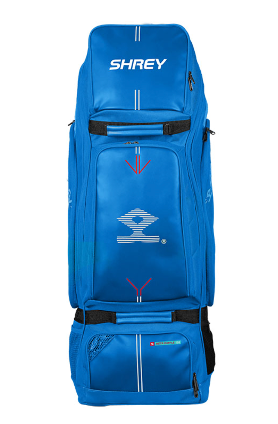 Shrey Meta 100 Duffle Wheelie Cricket Bag – Electric Blue