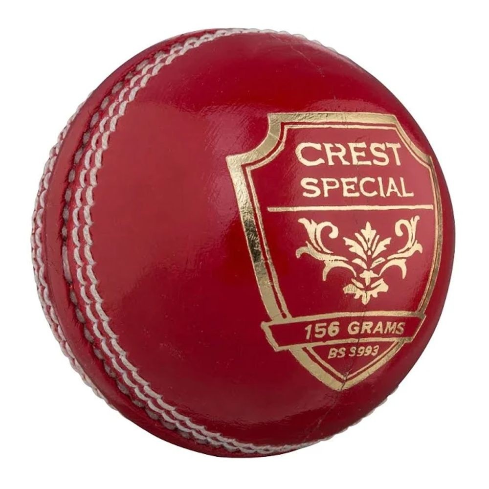 Gray Nicolls Crest Elite 2-Piece Cricket Ball - Red - 142g