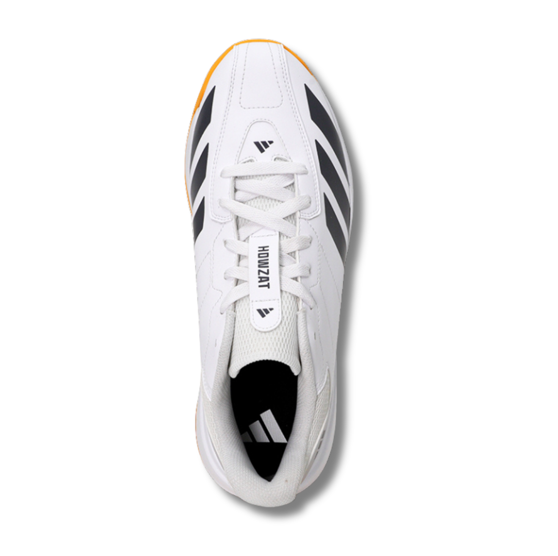 Adidas Howzat Rubber Cricket Shoes – Cloud White / Aurora Onix / Lucid Tangerine - 26/27