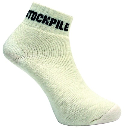 Stockpile Wool Anklet Cricket Socks - Natural