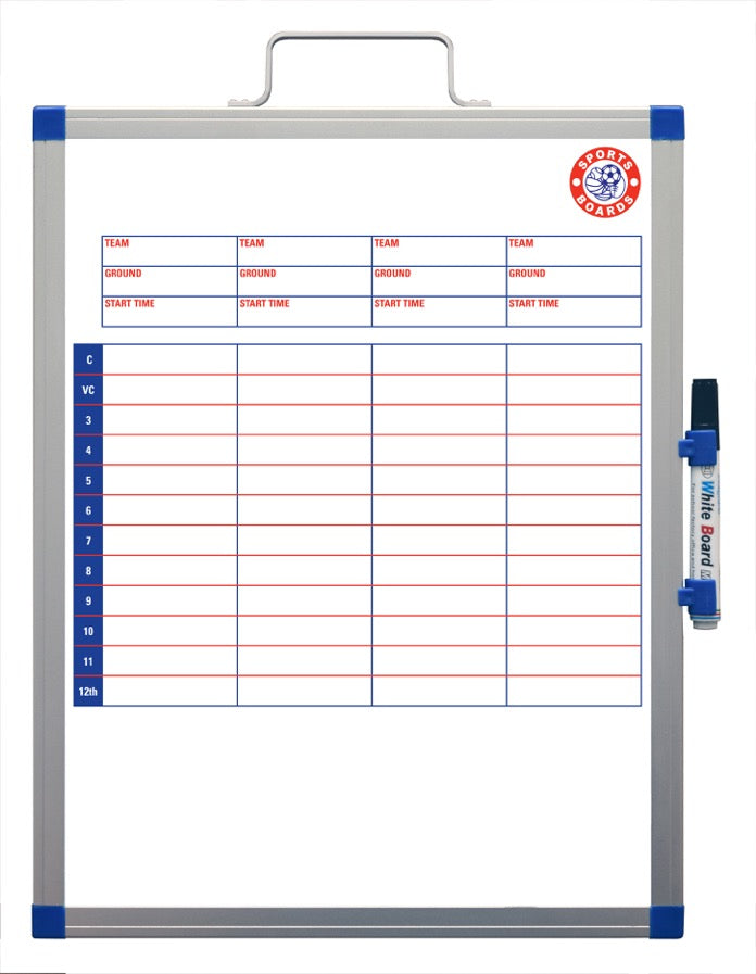Cricket Coaches Magnetic Tactics Board - 36x46cm