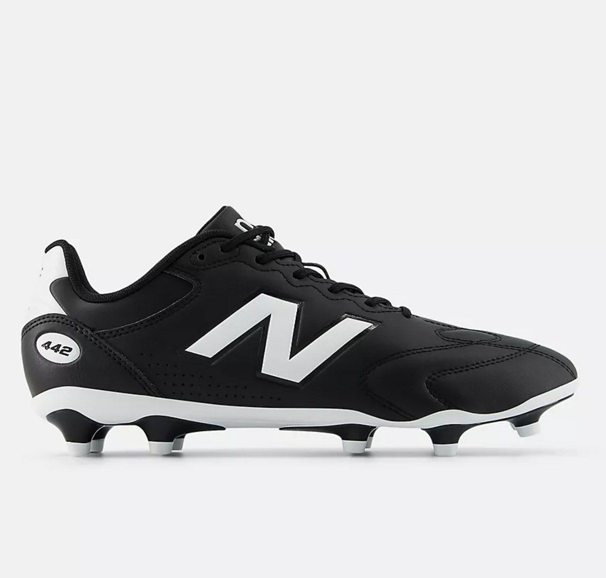 New Balance 442 Team FG V3 Men’s Football Shoes - Black with white - D Width