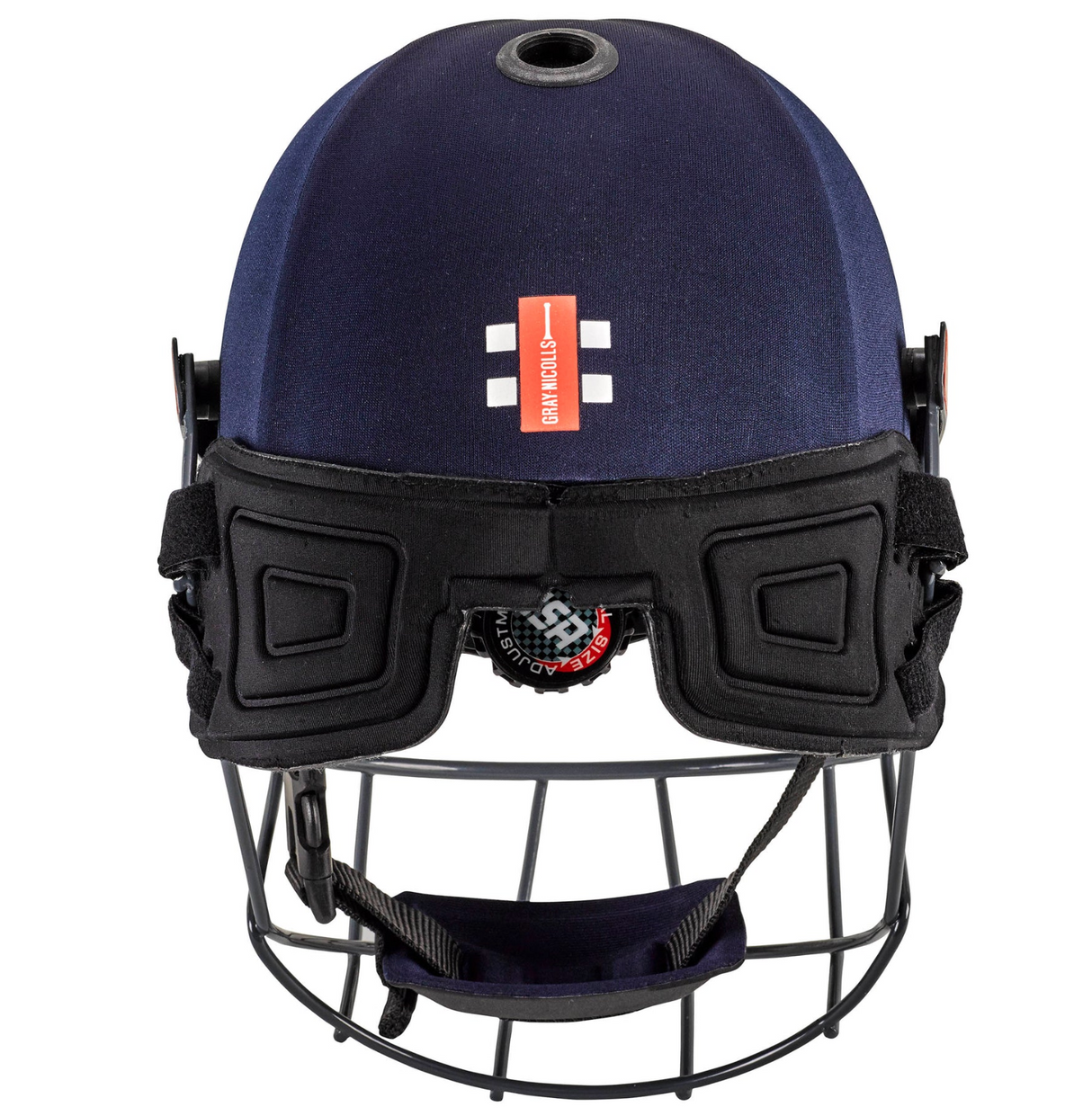 Gray Nicolls Junior Elite Cricket Helmet - With Neck Guard - Navy - 26/27