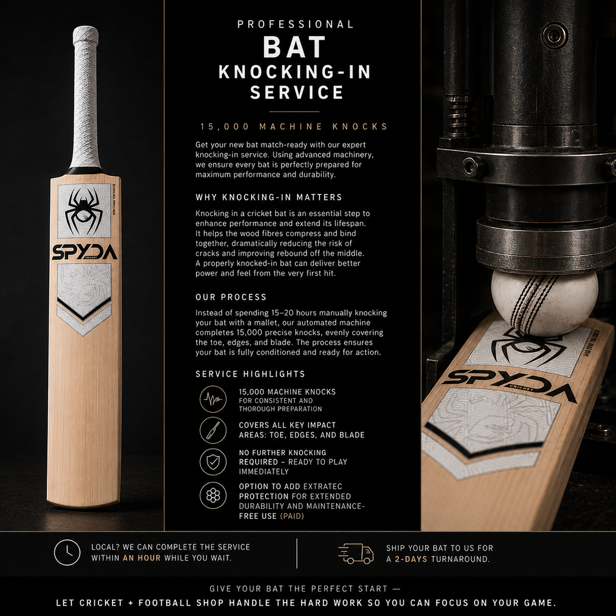Cricket Bat Knocking in Service