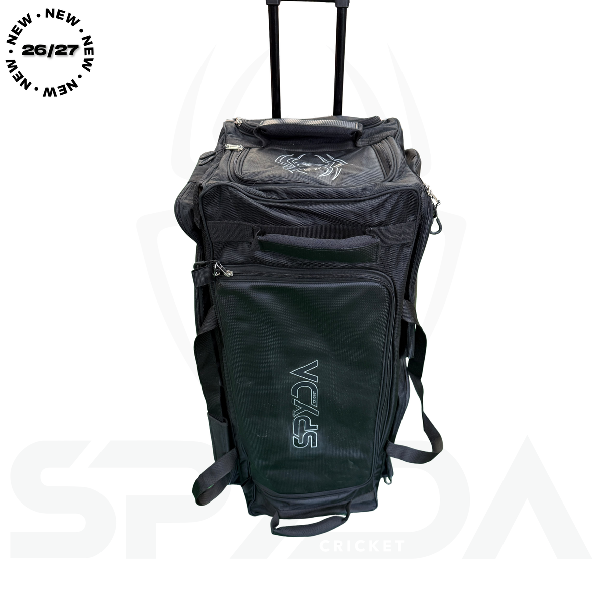 SPYDA Black Players Edition Wheelie Cricket Kit Bag - 26/27