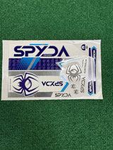 SPYDA Premium Holographic Cricket Bat Stickers - Blue Edition