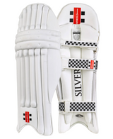 Gray Nicolls Silver Cricket Batting Leg Guards - 26/27