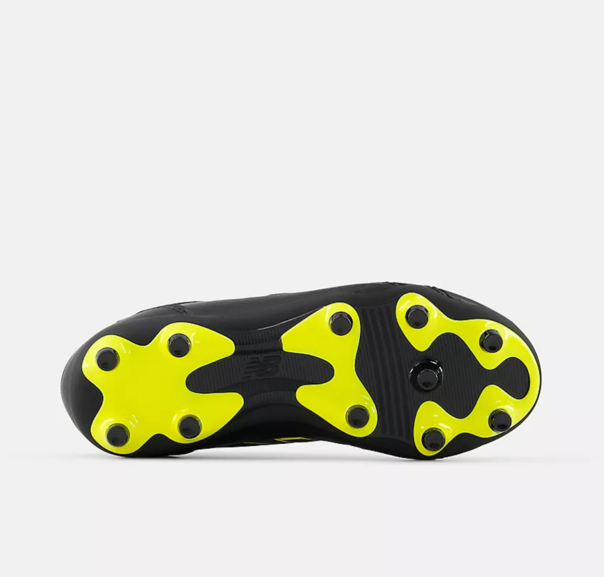 New Balance 442 Team FG V3 Kid's Football Shoes – Black with Punchy Yellow (F M Medium Fit)