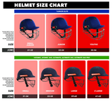 Gray Nicolls Junior Elite Cricket Helmet - With Neck Guard - Navy - 26/27