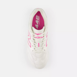 New Balance 442 Team FG V3 Junior Football Shoes – Sea Salt with Pink Heat - Medium Fit