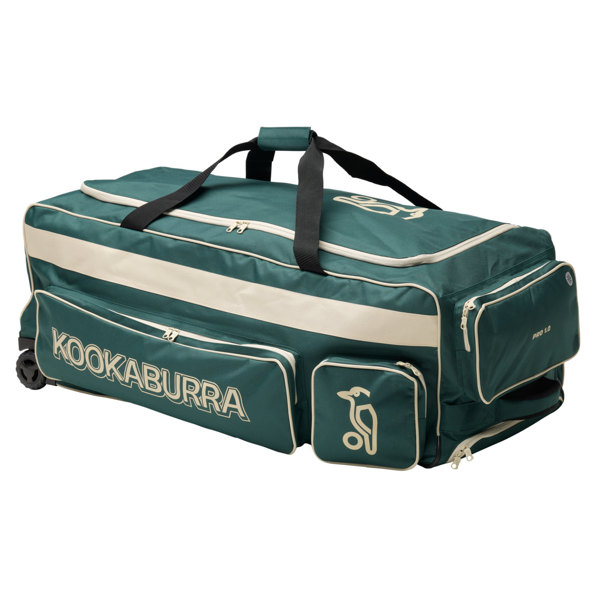 Kookaburra Pro 1.0 Cricket Wheelie Bag - Bottle/White - 26/27