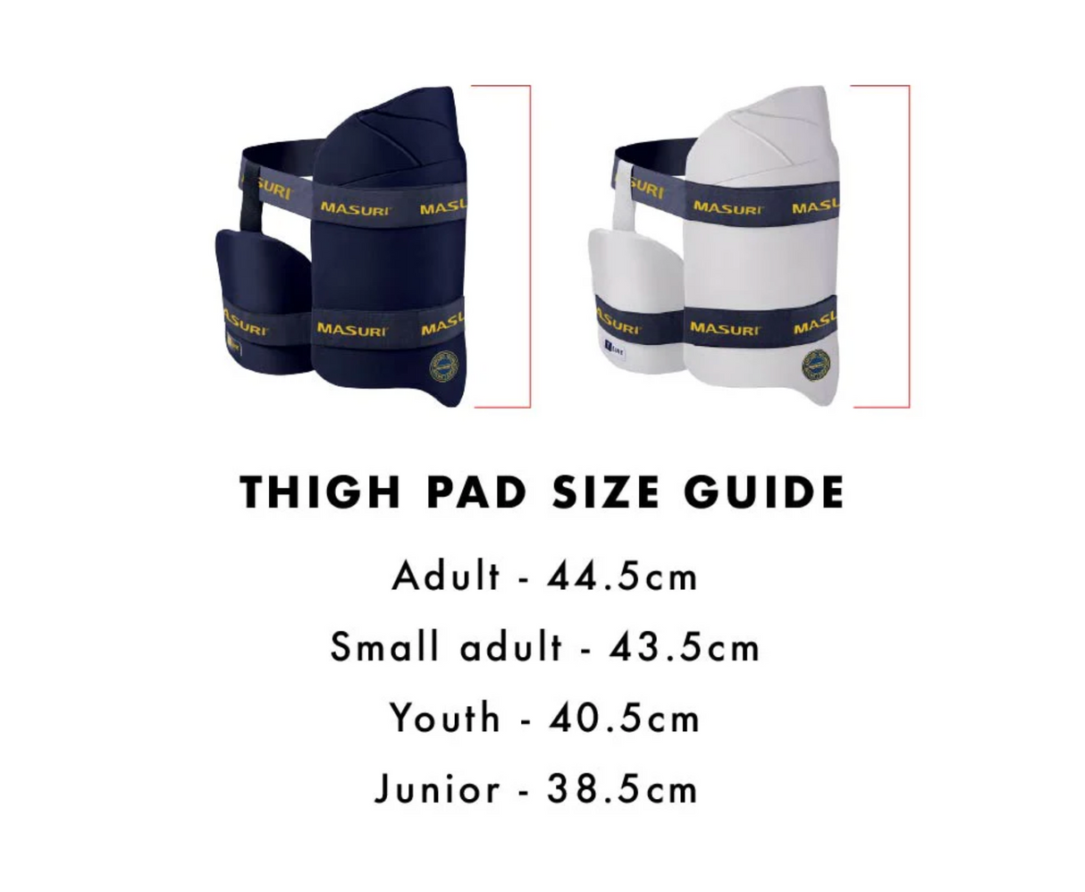 Masuri T Line Cricket Thigh Pad Combo - Senior -  Right Hand -  26/27