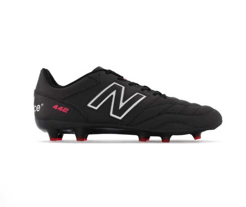 New Balance 442 Team FG V2 Men's Football Shoes - Black/Silver