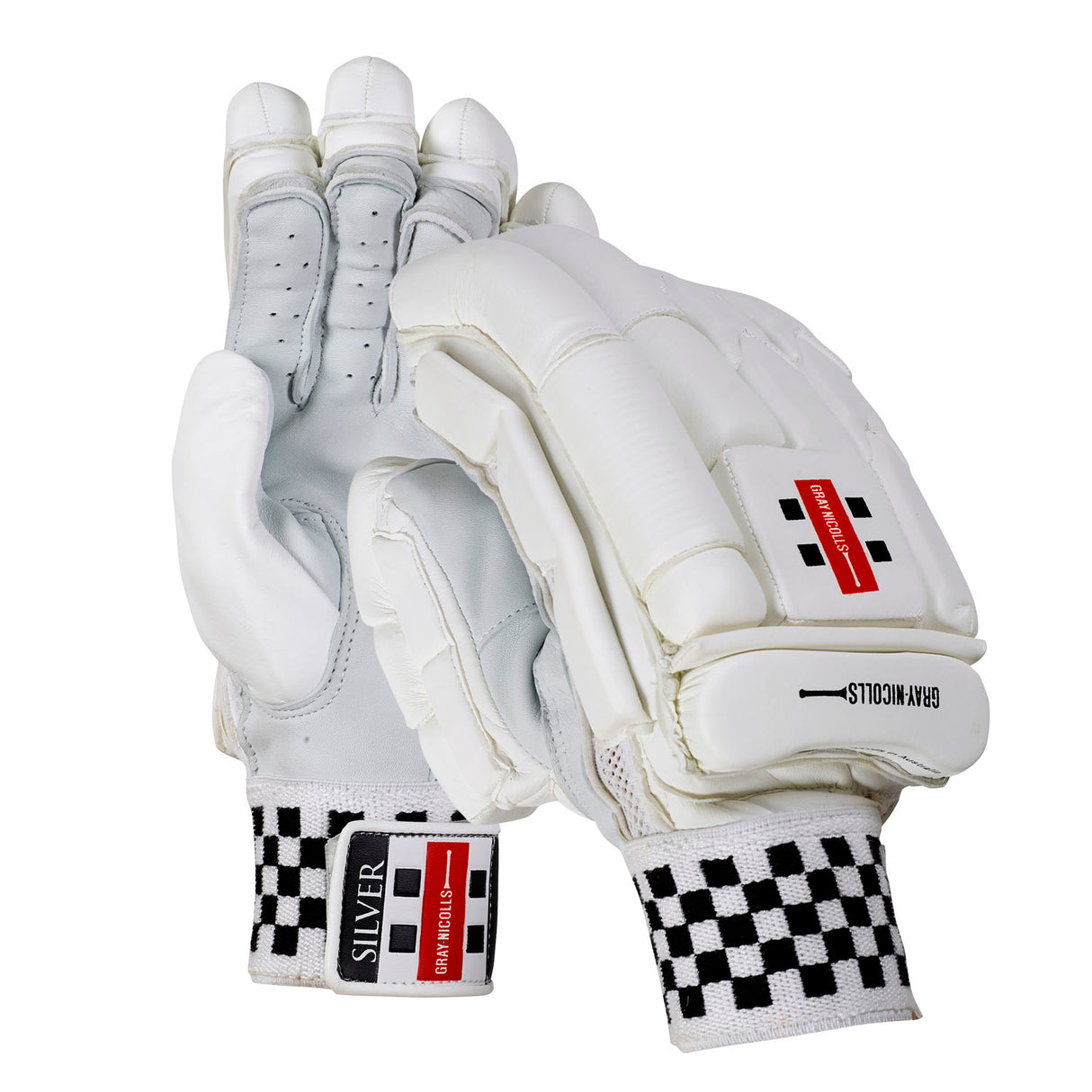Gray Nicolls Silver Cricket Batting Gloves - 26/27