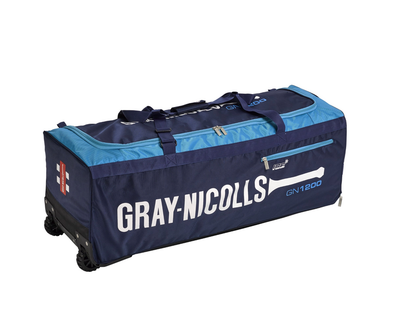 Gray Nicolls 1200 Cricket Kit Bag - Wheelie - Blue