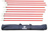 Patrick Agility Pole 1PC Fixed Base – Set of 10 - Yellow / Orange
