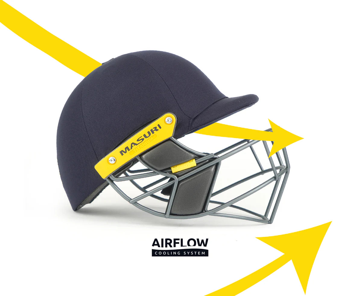 Masuri T Line Steel Cricket Batting Helmet - Senior - 26/27