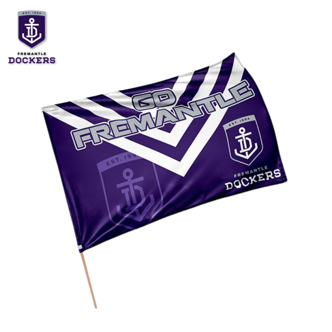 Fremantle Dockers Game Day Flag – Official AFL Merchandise