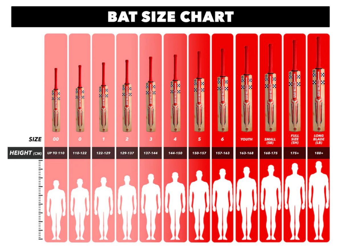 Gray Nicolls 100 KW Indoor Cricket Bat - Small Adult - 26/27