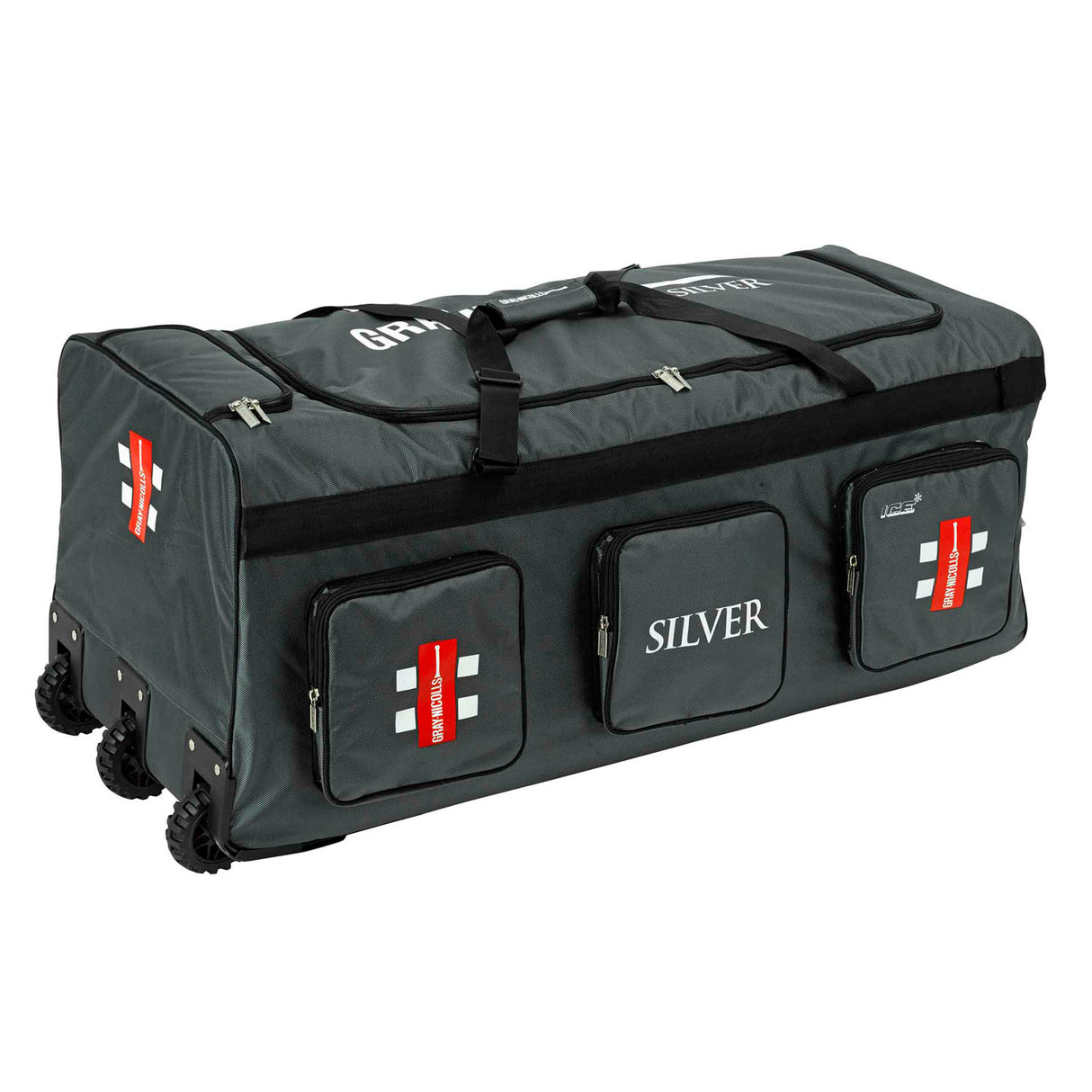 Gray Nicolls Silver Cricket Kit Bag - Wheelie