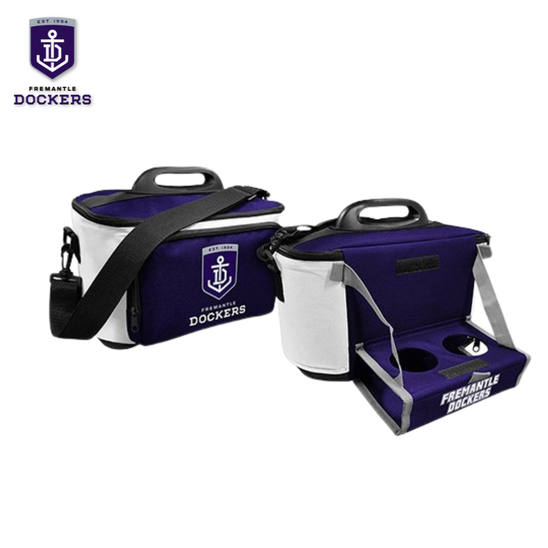 Fremantle Dockers Cooler Bag with Drinks Tray – Official AFL Merchandise