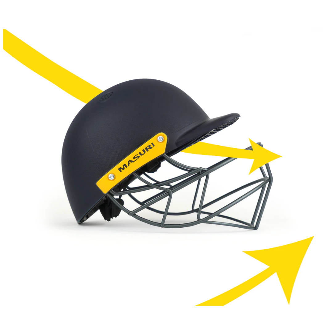Masuri C Line Steel Cricket Batting Helmet - Junior - 26/27