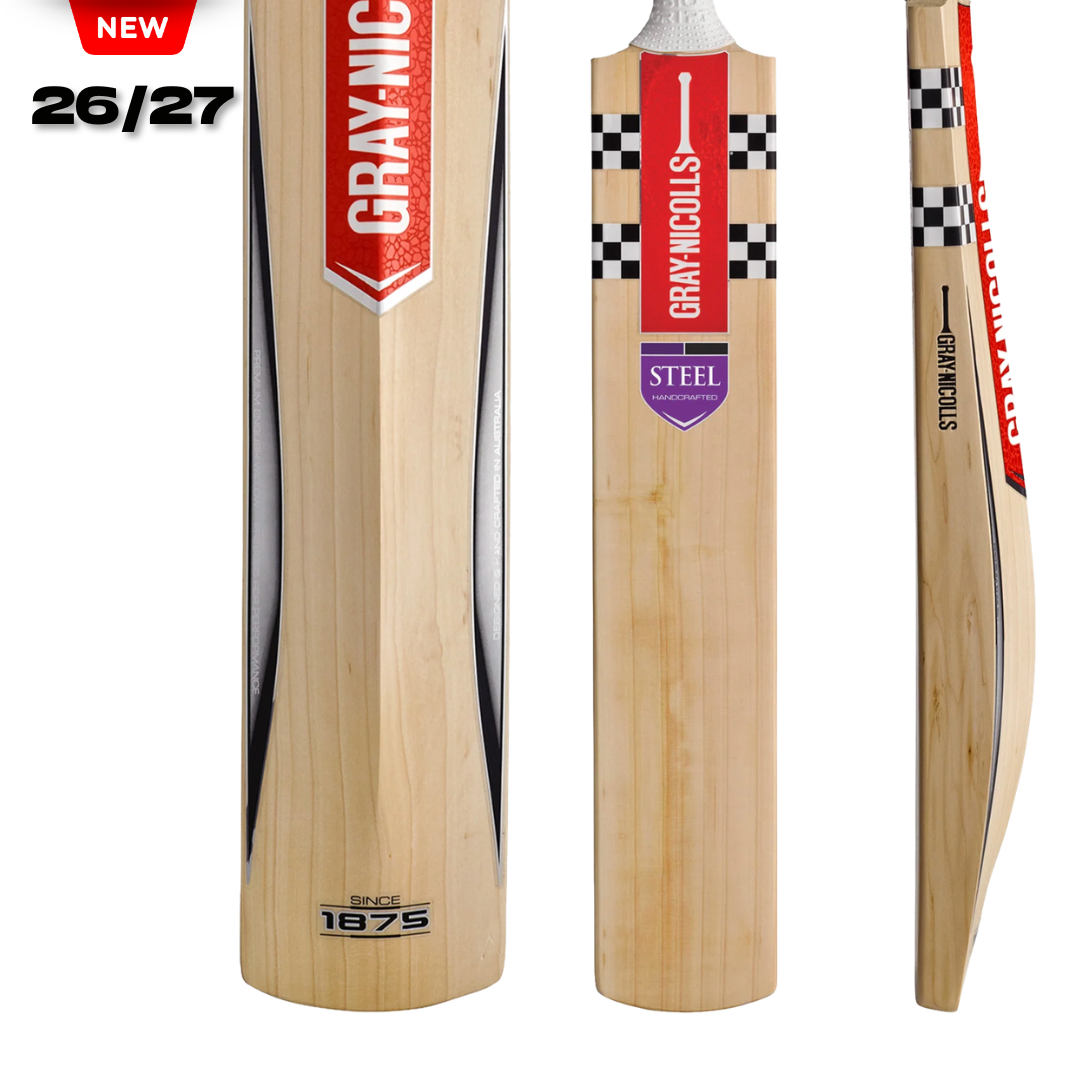 Gray Nicolls Steel English Willow Cricket Bat – SH - 26/27