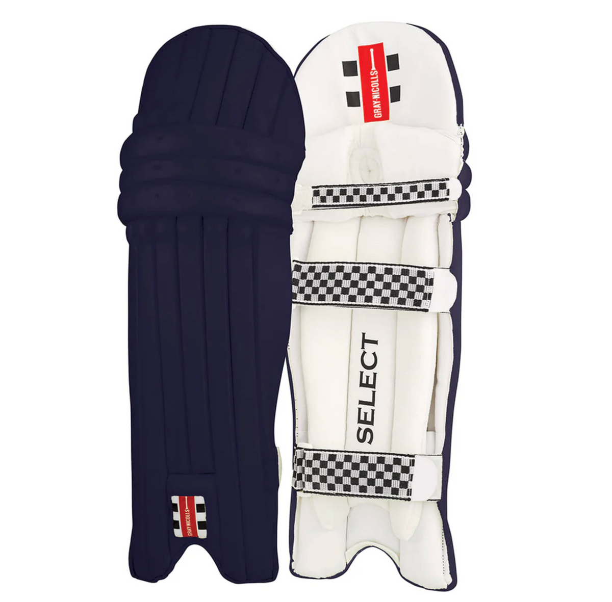 Gray Nicolls Select Cricket Batting Leg Guards - Navy - Ambi  - 26/27