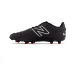 New Balance 442 Team FG V2 Men's Football Shoes - Black/Silver
