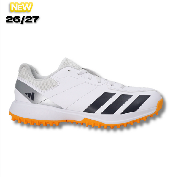 Adidas Howzat Rubber Cricket Shoes – Cloud White / Aurora Onix / Lucid Tangerine - 26/27