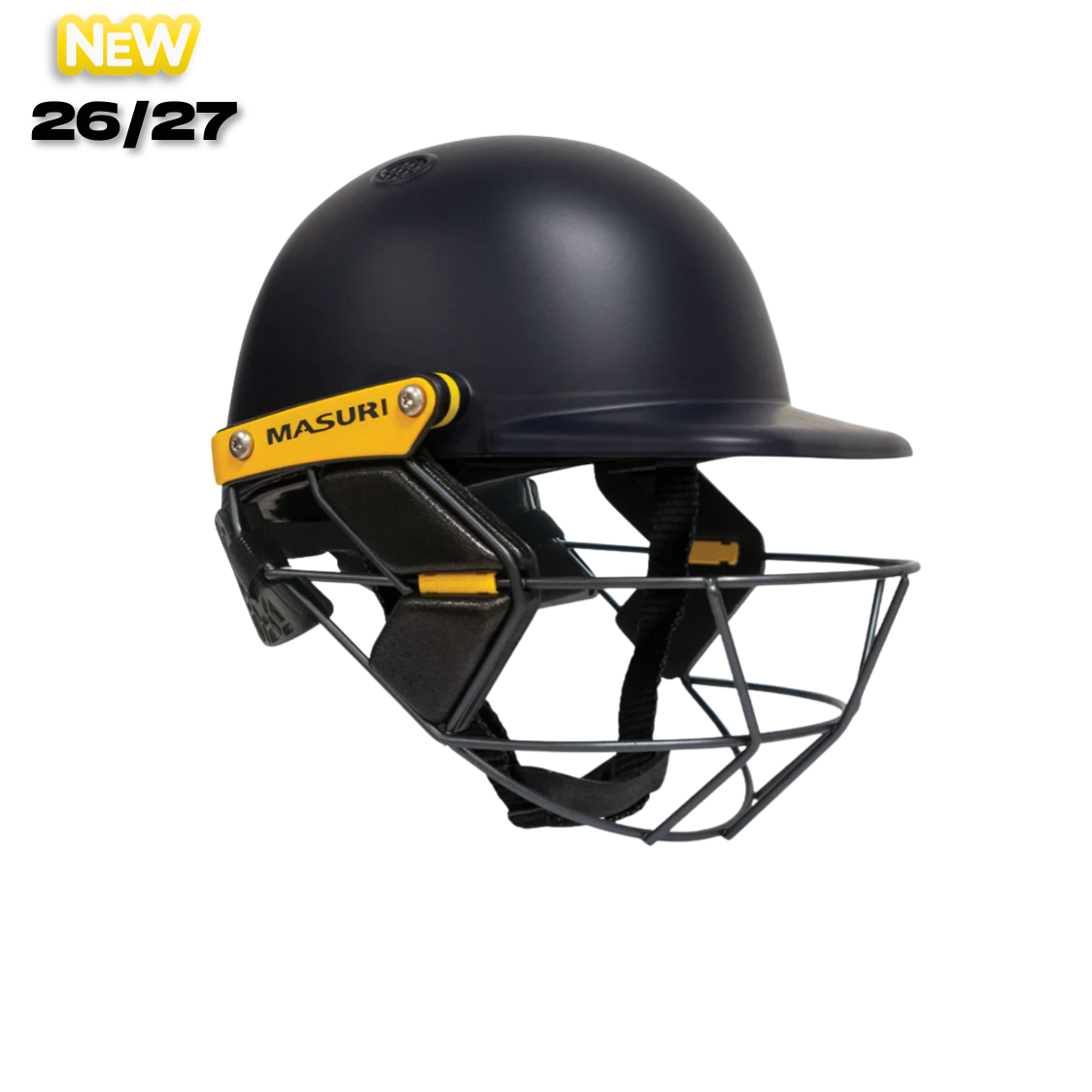 Masuri T Line Plus Steel Cricket Helmet - Junior - Large - 26/27