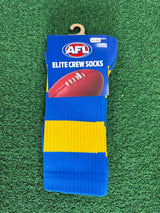 Sekem AFL Elite Crew Socks Royal/Gold Hoops