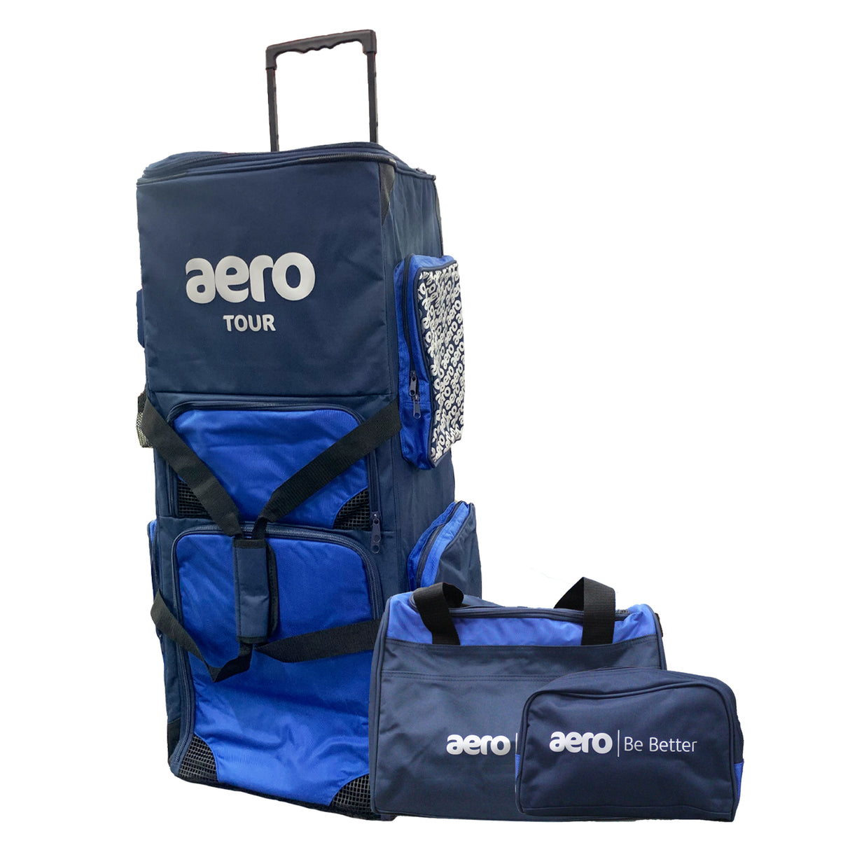 AERO Stand Up Tour Cricket Kit Bag - Navy/Blue