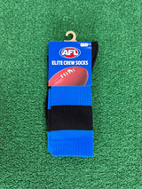 Sekem AFL Elite Crew Socks Royal/Black Hoops