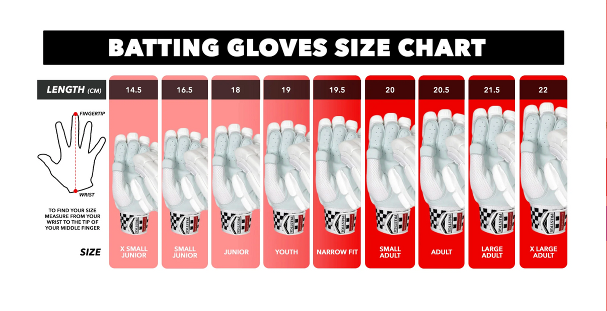 Gray Nicolls 800 Cricket Batting Gloves - 25/26