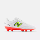 New Balance Kids 442 V2 Academy FG (Little Kid/Big Kid) - White/Energy Red/Hi-Lite