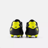 New Balance 442 Team FG V3 Kid's Football Shoes – Black with Punchy Yellow (F M Medium Fit)